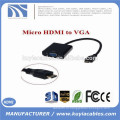 1080p Micro HDMI Мужской для VGA Женский W / Video адаптер конвертер для ПК HDTV